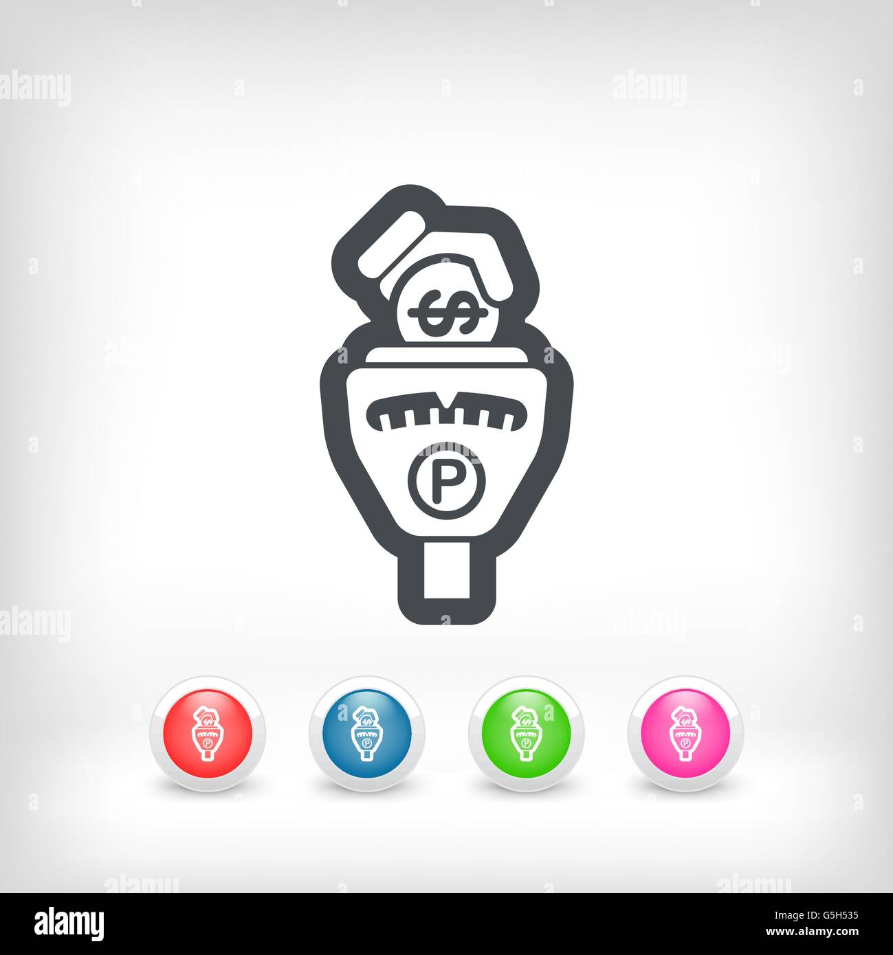 Municipal parking meter Stock Vector Images - Alamy