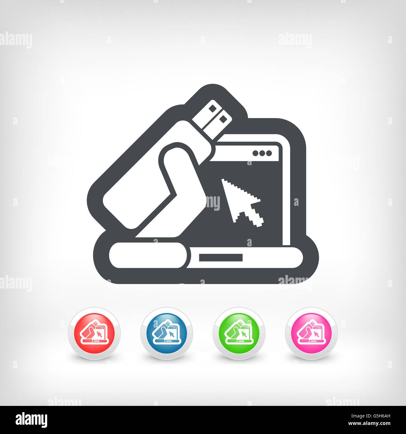Usb computer icon Stock Vector Image & Art - Alamy