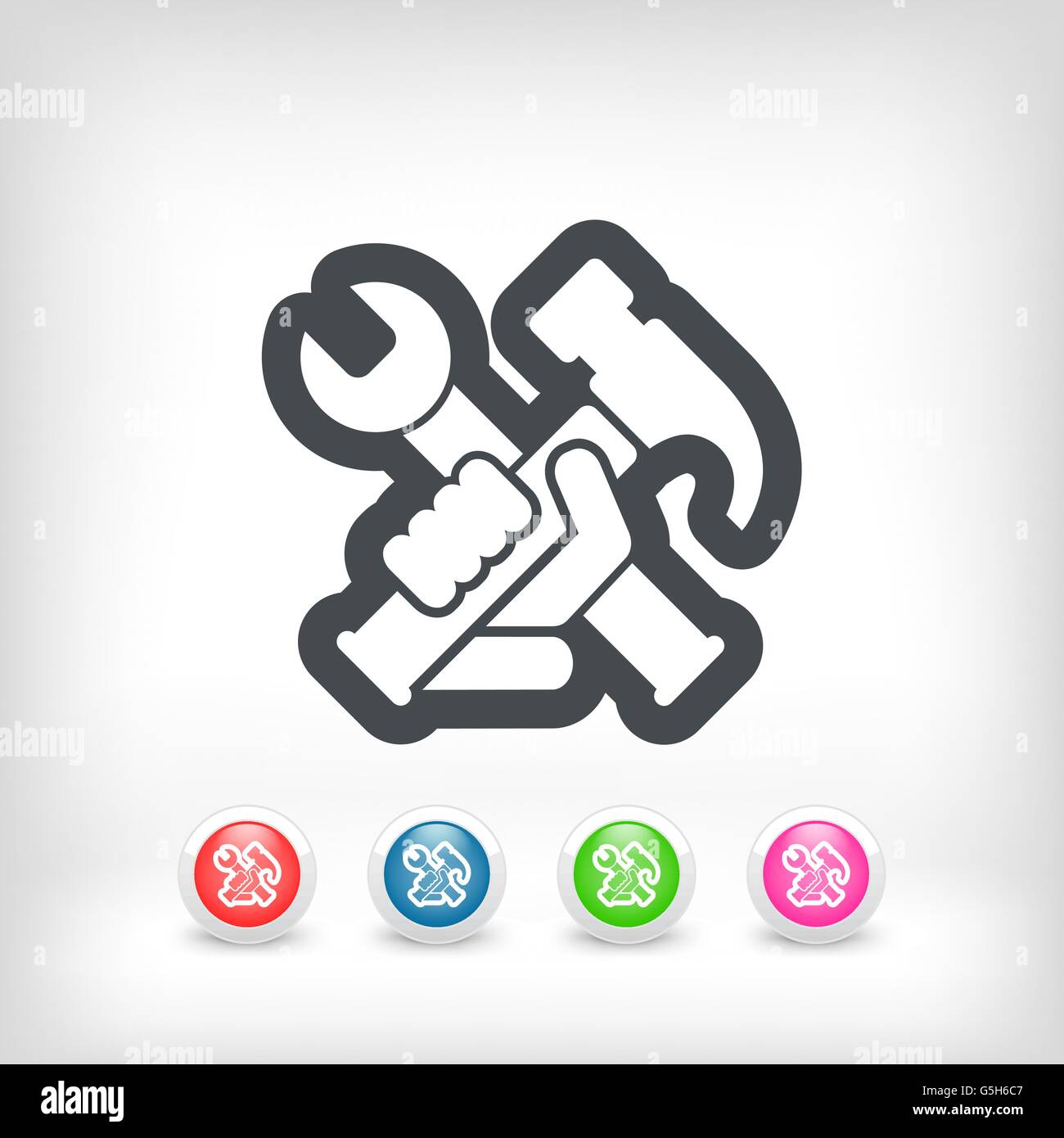 Hammer and wrench Stock Vector Image & Art Alamy
