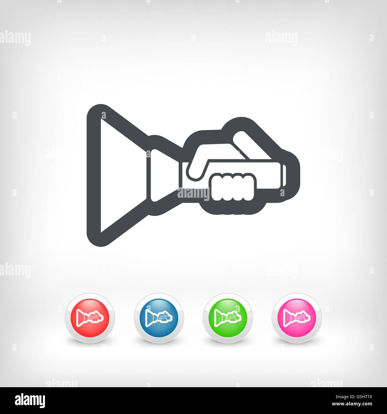 Torch on and off Stock Vector Images - Alamy