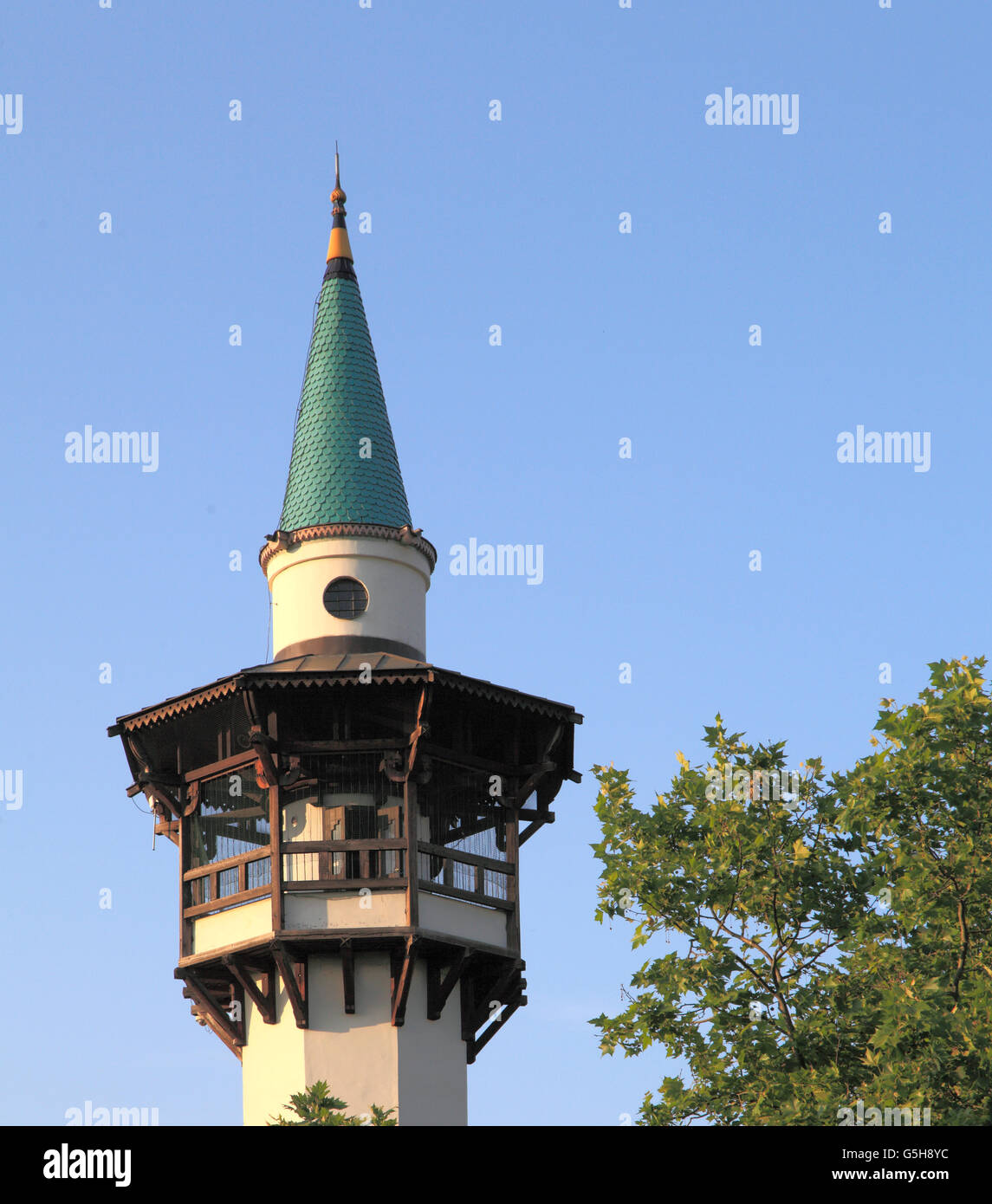 Hungary, Budapest, Zoo, Elephant house, tower, Stock Photo