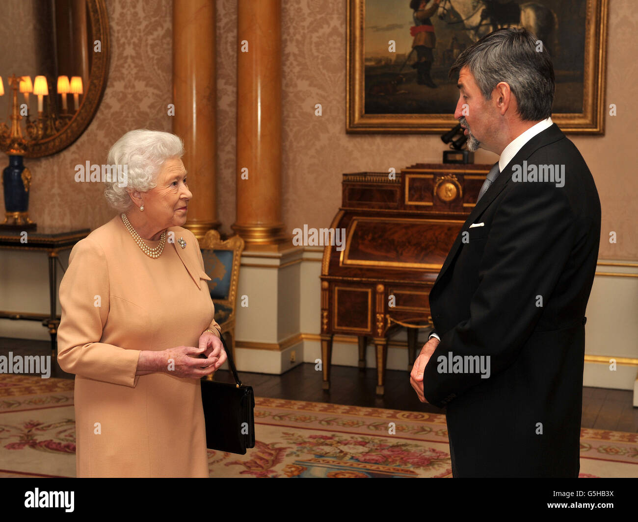 Ambassador of Bulgaria Mr Konstantin Stefanov Dimitrov presents his ...