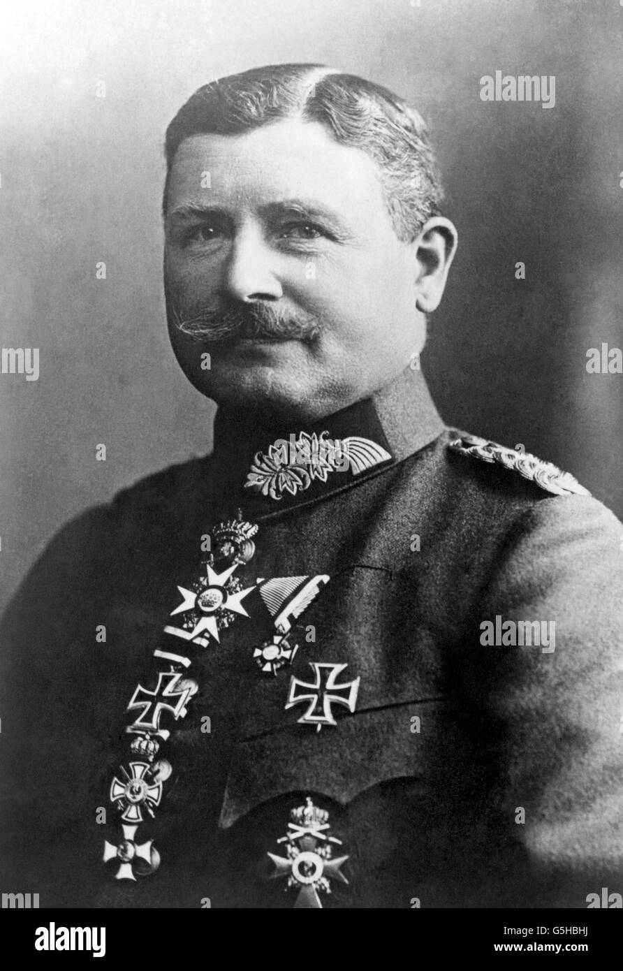World War One - German General - Wilhelm Groener Stock Photo