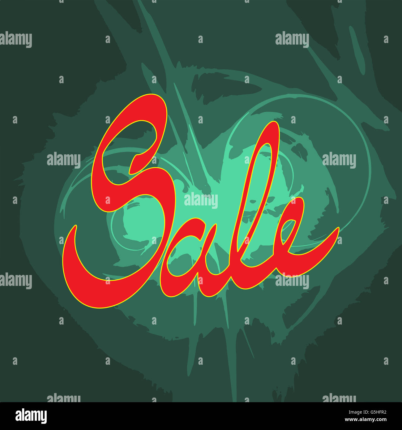 Sale Hand lettering Design Template. Typography abstract Background ...