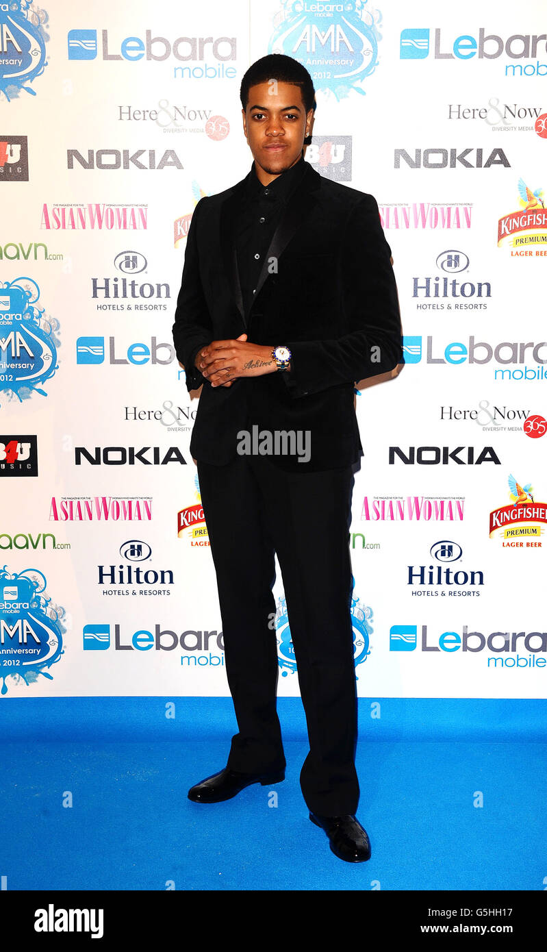 Chipmonk arriving at the Lebara Mobile Asian Music Awards at Wembley Arena, London. Stock Photo
