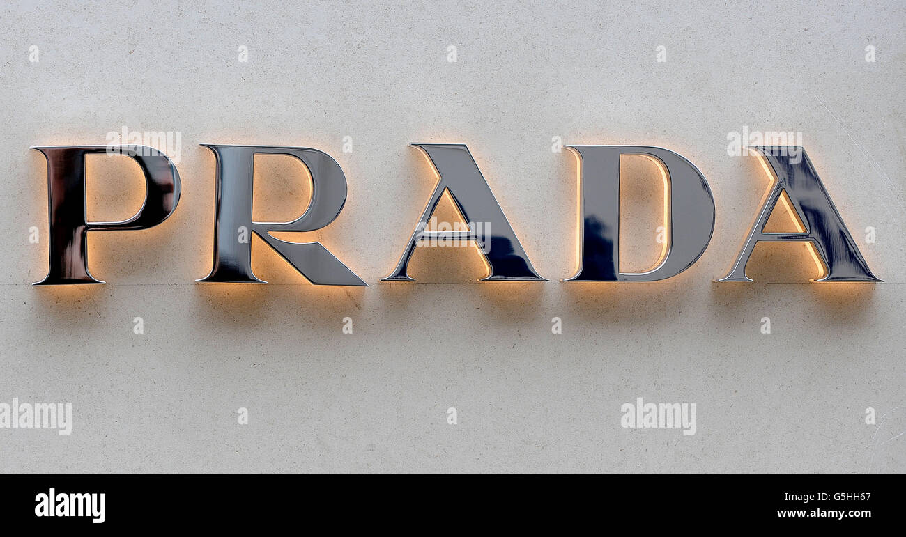 Prada stock. A view of a Prada sign on the store in New Bond Street, London  Stock Photo - Alamy
