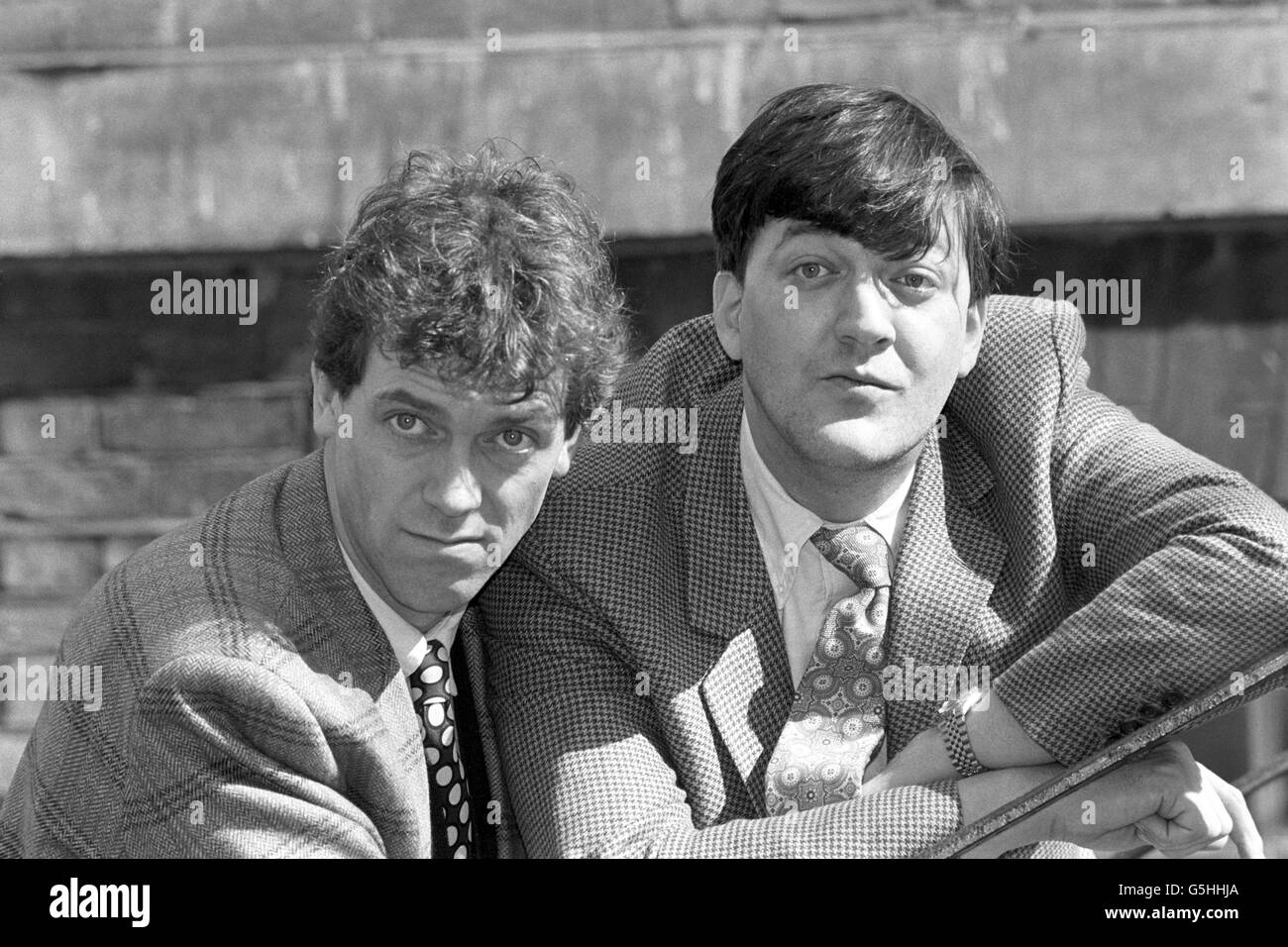 Entertainment - Comedians - Hugh Laurie and Stephen Fry Stock Photo
