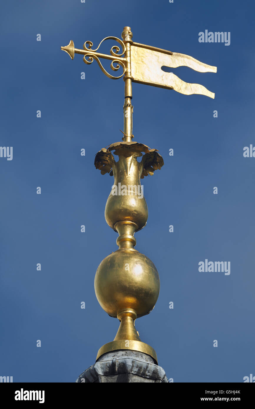 St Margaret Pattens, church in the City of London. The weathervane Stock Photo