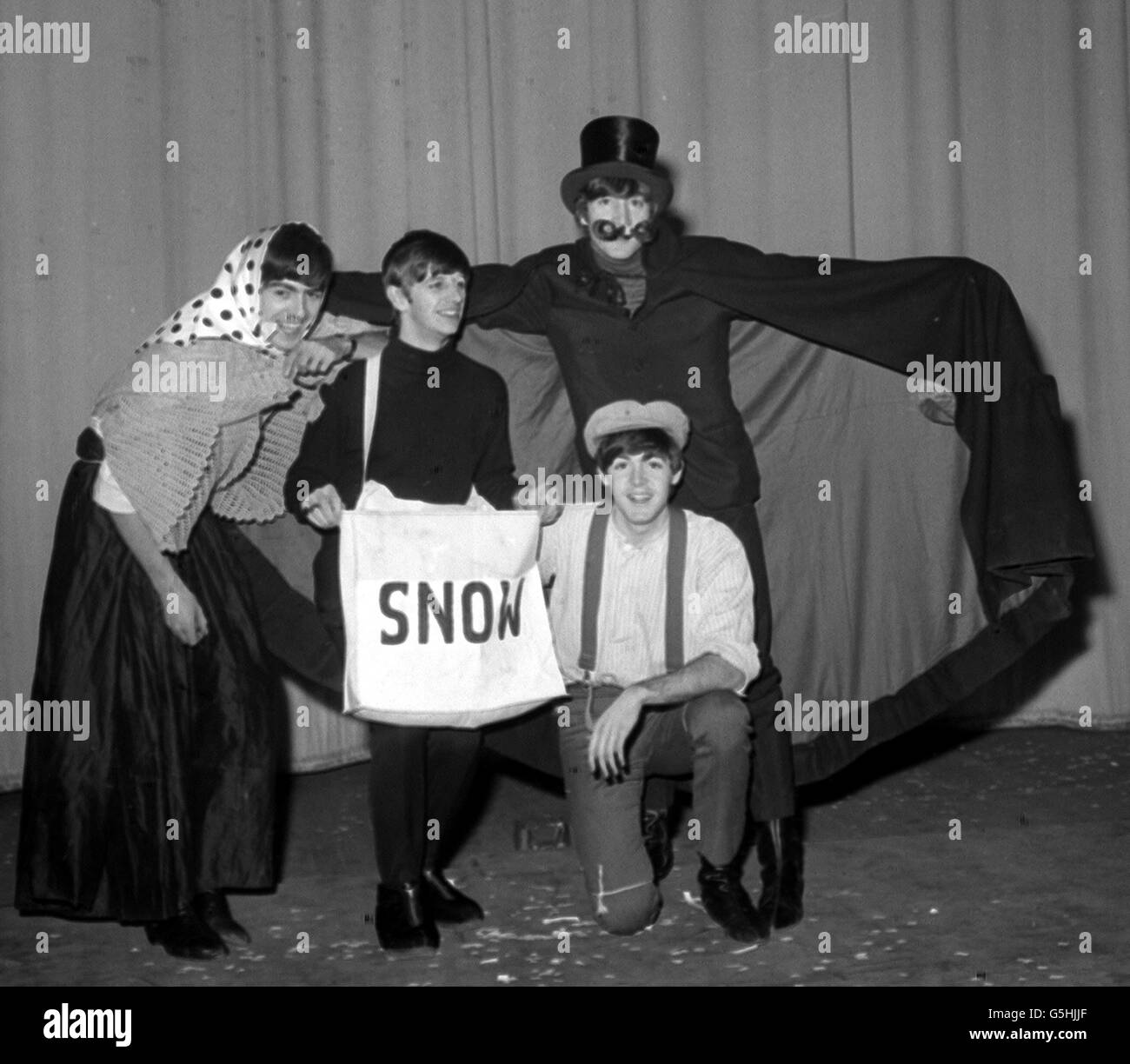 Beatles Christmas show. Stock Photo