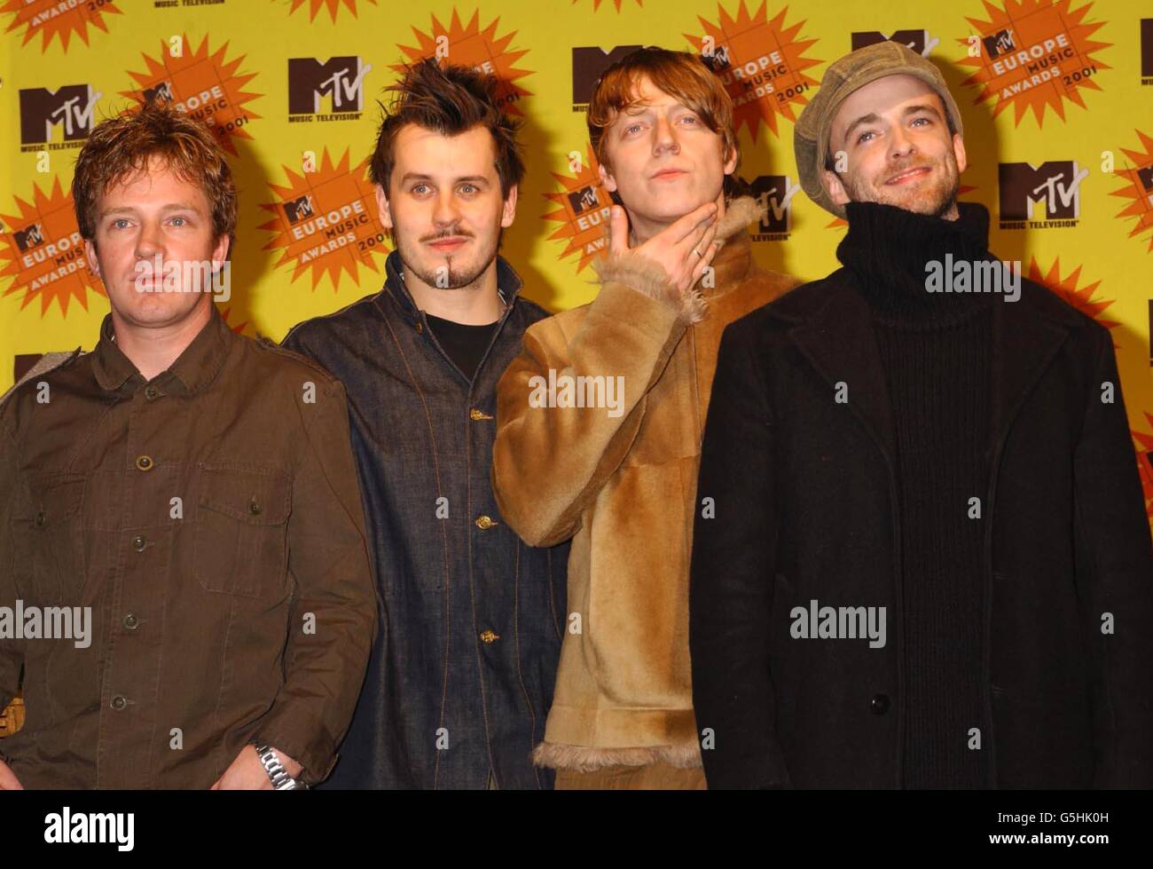 British rock band Travis during the MTV Europe Music Awards at the ...