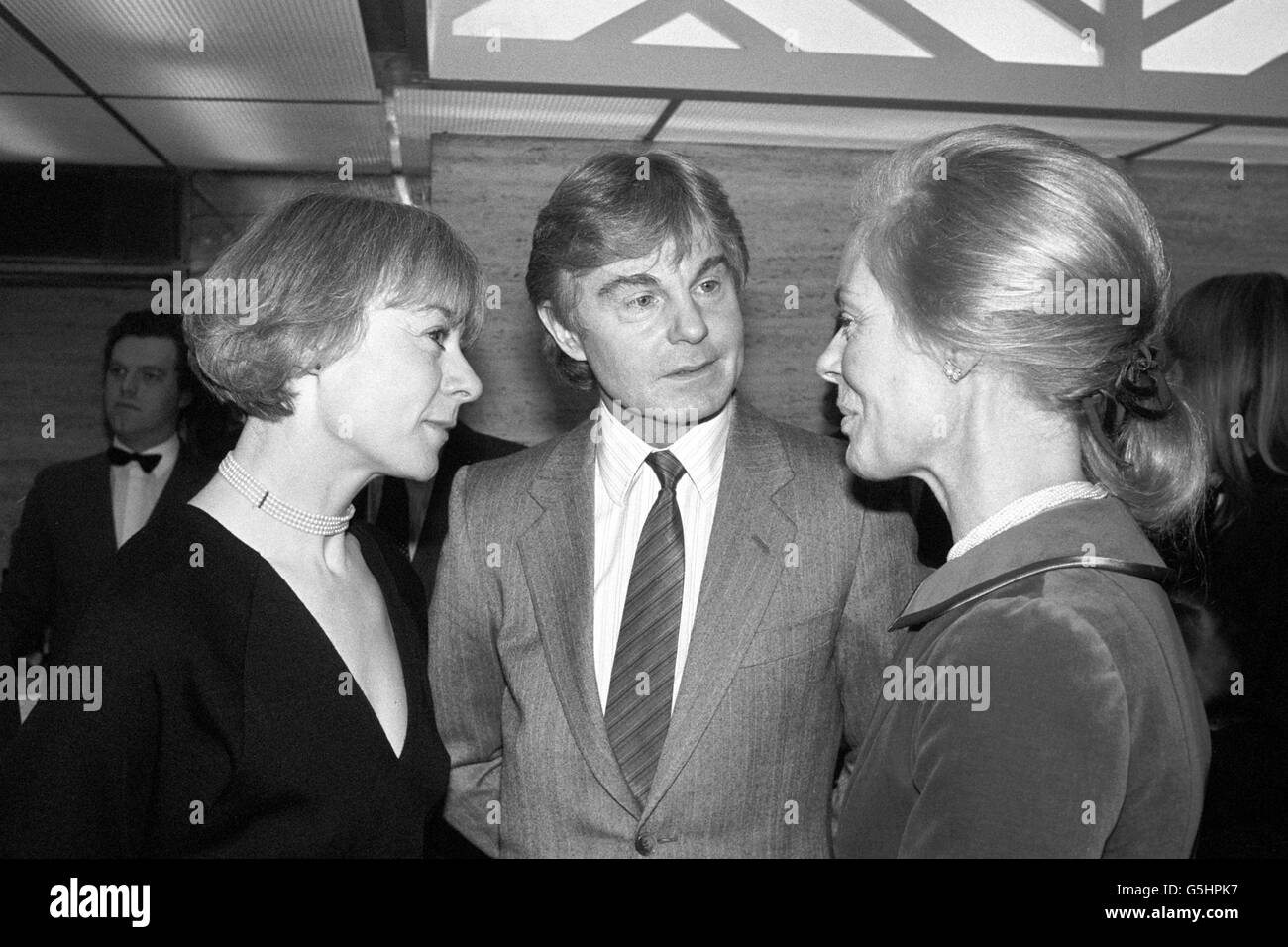 The Duchess of Kent (right) chats to Derek Jacobi and Geraldine McEwan, who were awarded the Best Actor and Actress prizes at the Evening Standard Awards. Stock Photo