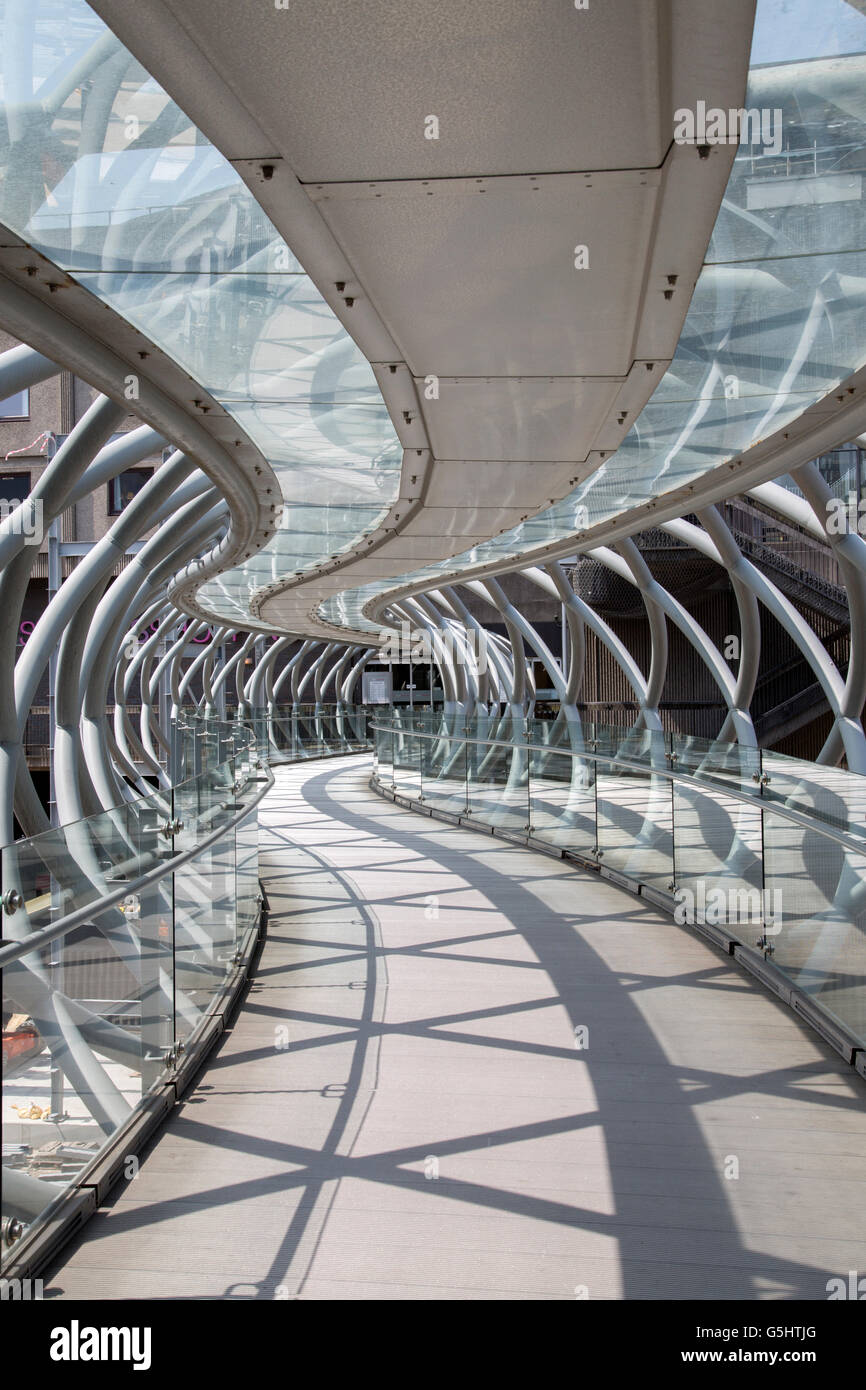 St James Shopping Centre Bridge; Edinburgh; Scotland Stock Photo