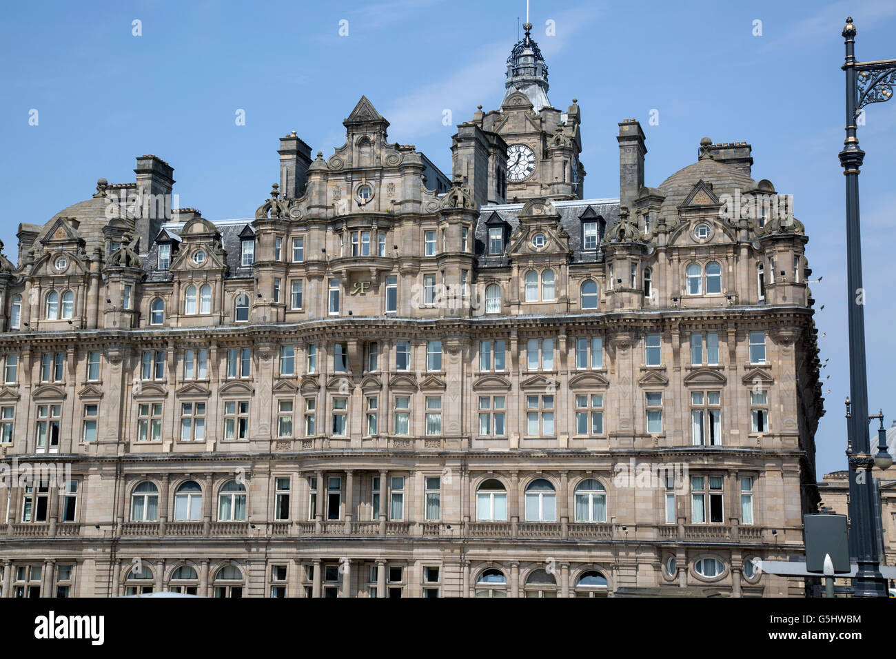 Balmoral Hotel; Edinburgh; Scotland, UK Stock Photo