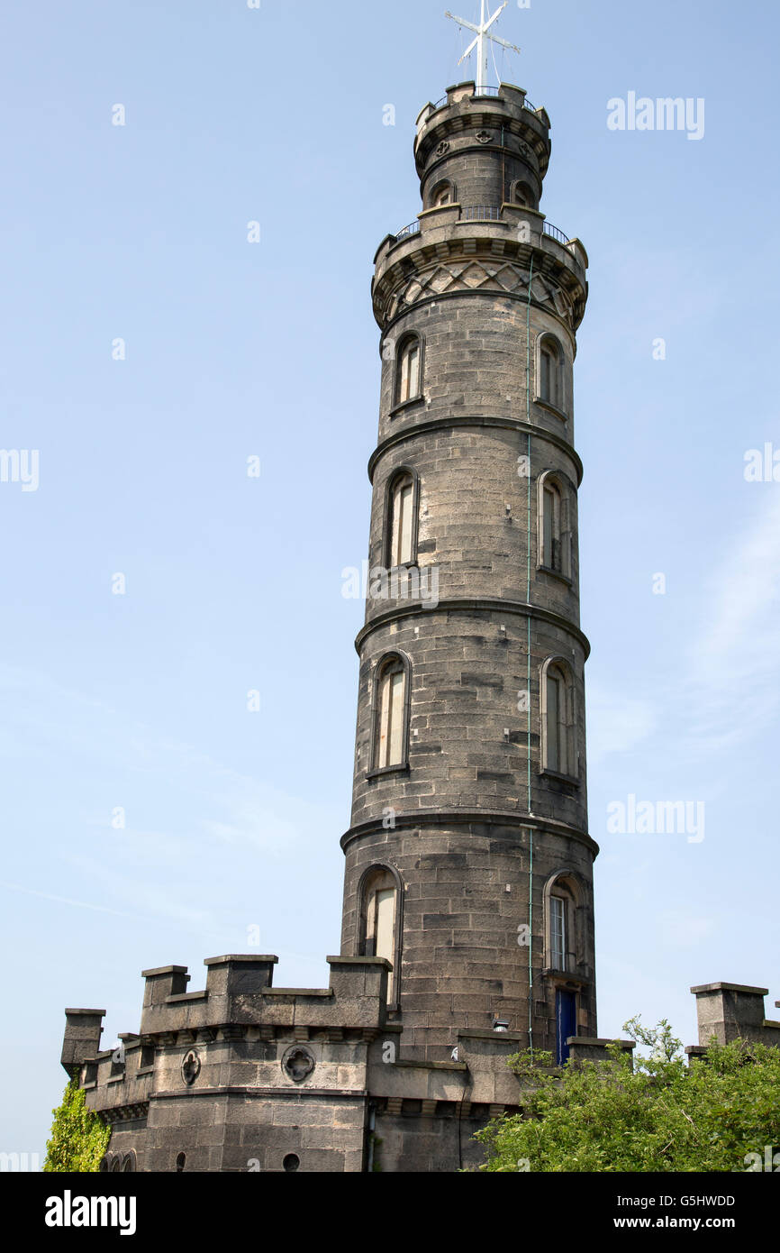 Nelson's Monument, Carlton Hill; Edinburgh; Scotland Stock Photo Alamy