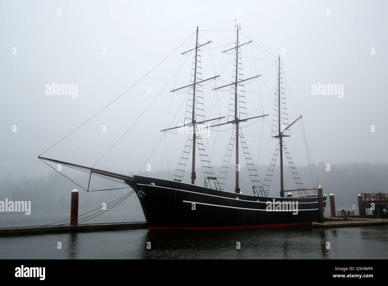 Tall ship, Reedsport, Oregon Stock Photo Alamy