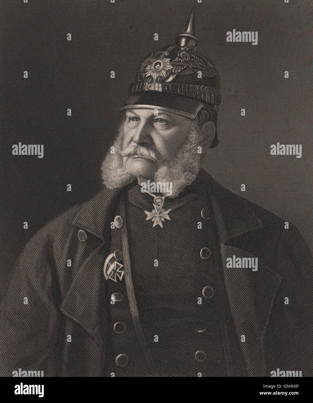 FRANCO-PRUSSIAN WAR: William, I. King of Prussia & Emperor of Germany, 1875 Stock Photo
