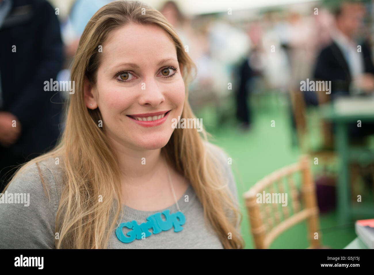 Laura Bates: British feminist writer. She founded the Everyday Sexism Project website in April 2012. Her first book, Everyday Sexism, was published in 2014  The Hay Festival of Literature and the Arts, Hay on Wye, Powys, Wales UK, June 03 2016 Stock Photo