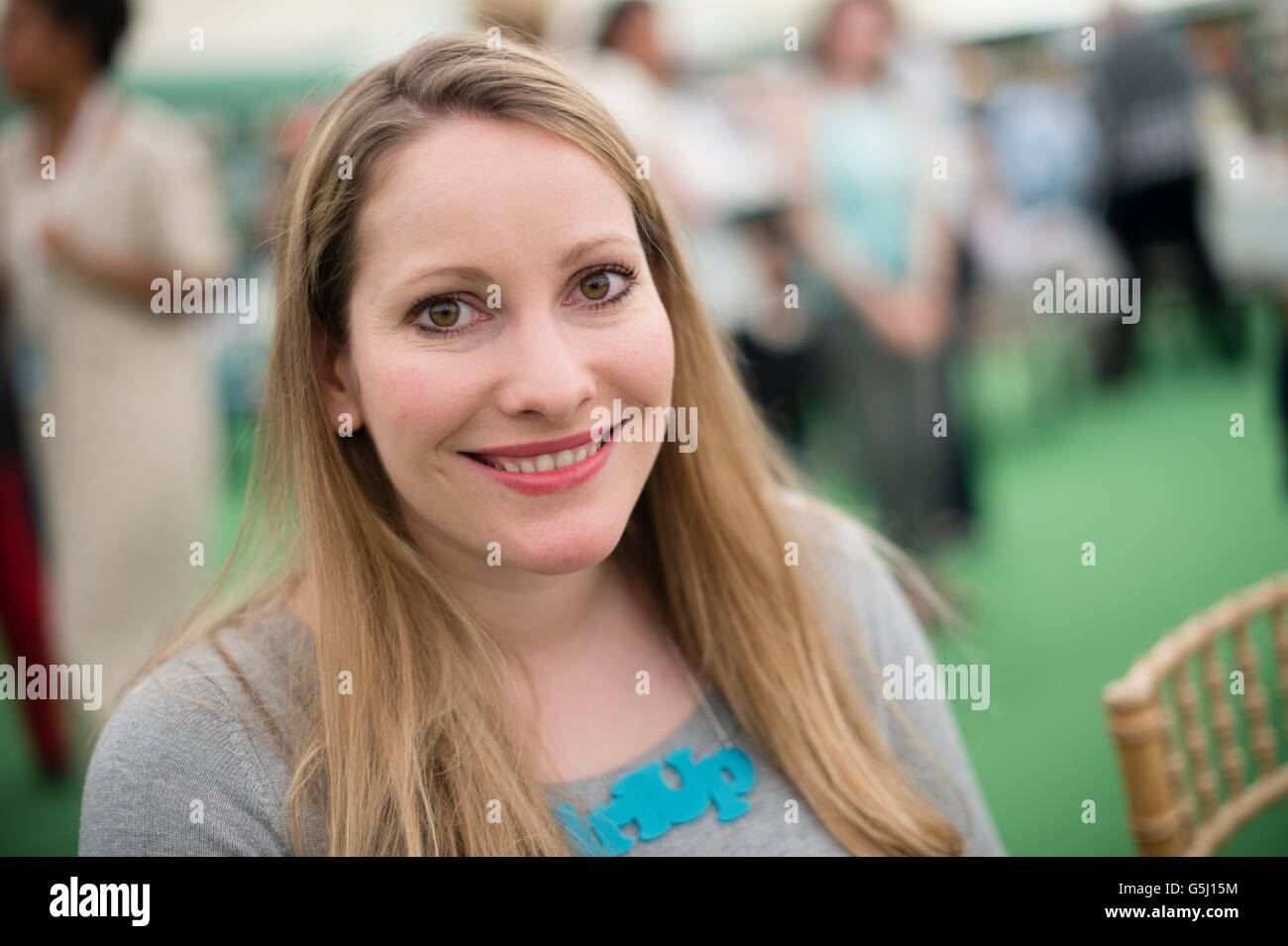 Laura Bates: British feminist writer. She founded the Everyday Sexism Project website in April 2012. Her first book, Everyday Sexism, was published in 2014  The Hay Festival of Literature and the Arts, Hay on Wye, Powys, Wales UK, June 03 2016 Stock Photo