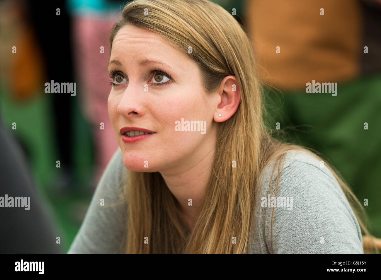 Laura Bates: British feminist writer. She founded the Everyday Sexism Project website in April 2012. Her first book, Everyday Sexism, was published in 2014  The Hay Festival of Literature and the Arts, Hay on Wye, Powys, Wales UK, June 03 2016 Stock Photo
