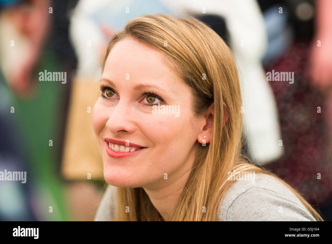 Laura Bates: British feminist writer. She founded the Everyday Sexism Project website in April 2012. Her first book, Everyday Sexism, was published in 2014  The Hay Festival of Literature and the Arts, Hay on Wye, Powys, Wales UK, June 03 2016 Stock Photo