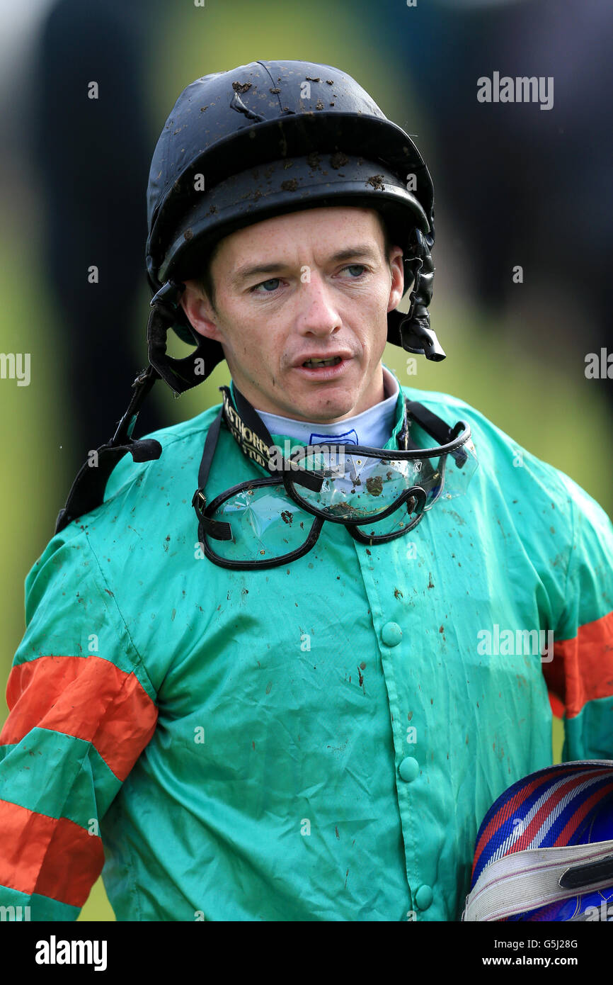 Horse Racing Nottingham Races. David Allan, jockey Stock Photo Alamy