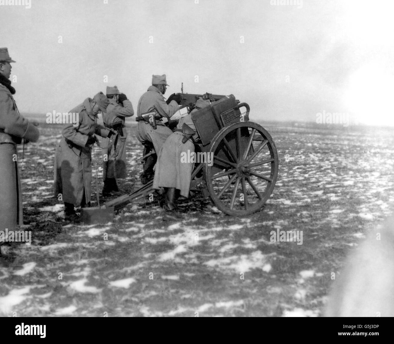 World War One - Romanian Army - Artillery Stock Photo