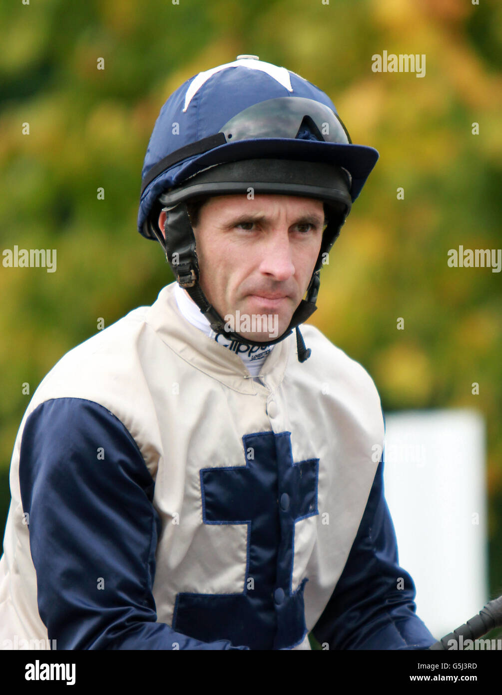 Jockey neil callan nottingham racecourse hires stock photography and