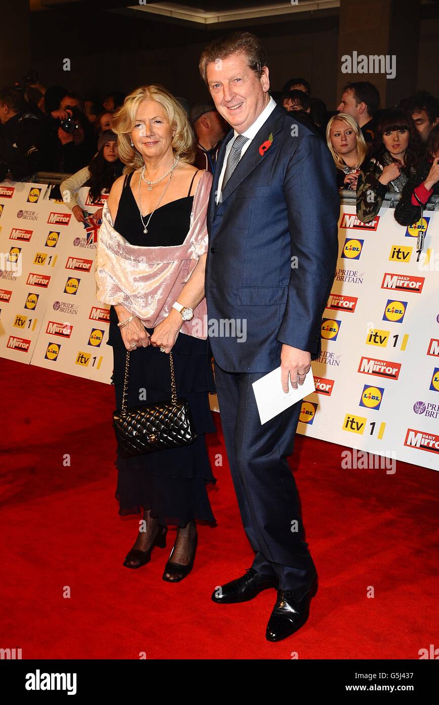 Roy Hodgson and wife Sheila Hodgson at the 2012 Pride of Britain awards