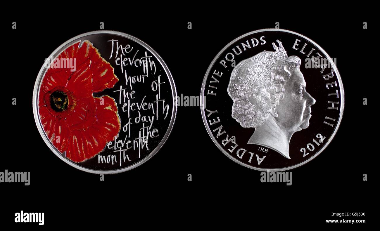 Remembrance Day coin Stock Photo - Alamy