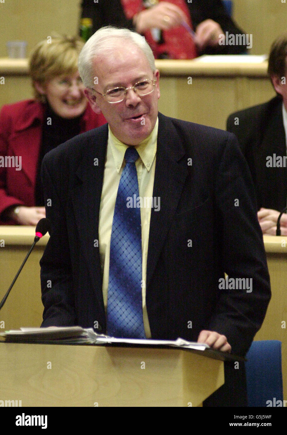 Question Time in the Scottish Parliament/ Jim Wallace Stock Photo Alamy