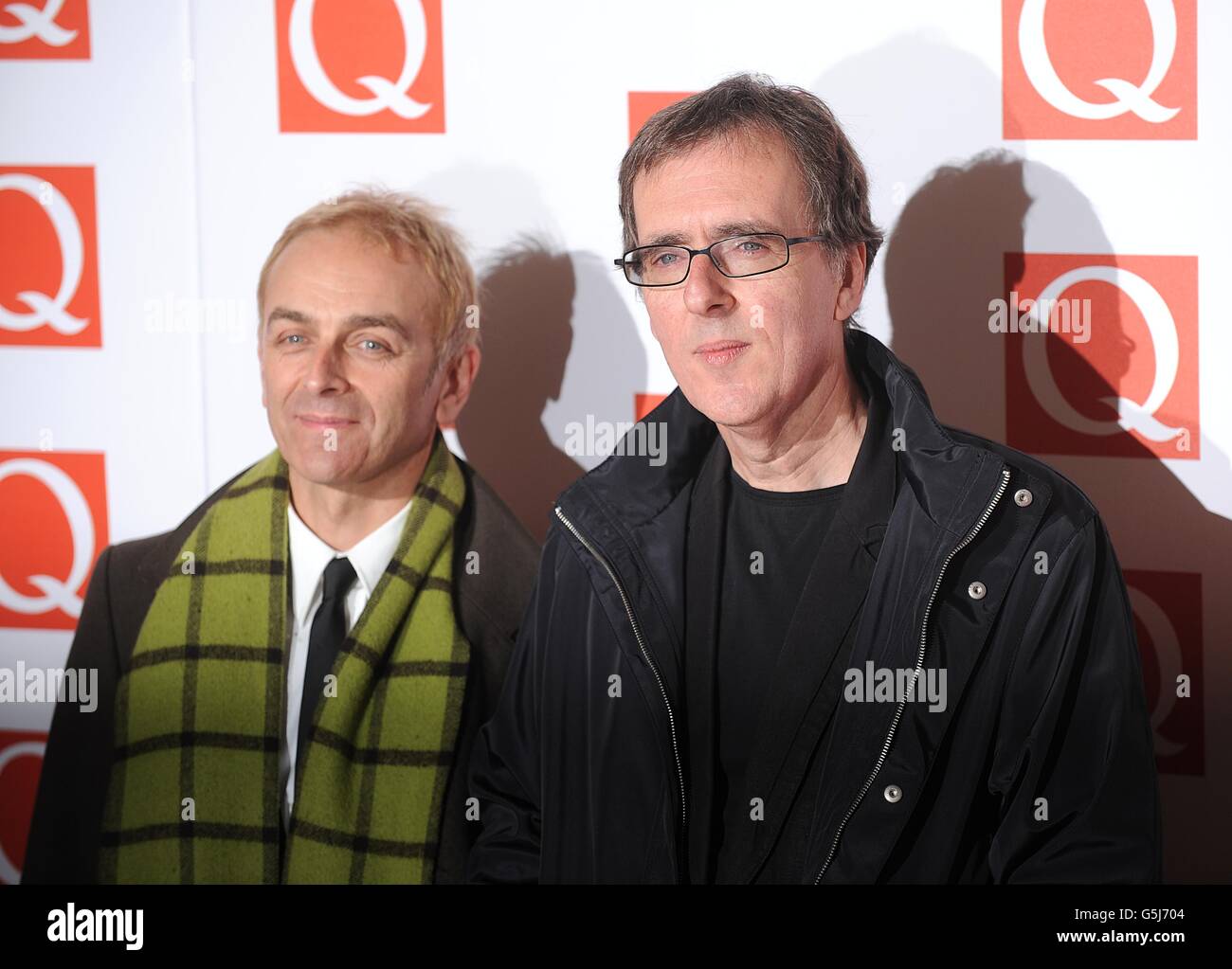 The Q Awards - London. Karl Hyde and Rick Smith from Underworld at the 2012 Q Awards at the Grosvenor House Hotel, Park Lane, London Stock Photo