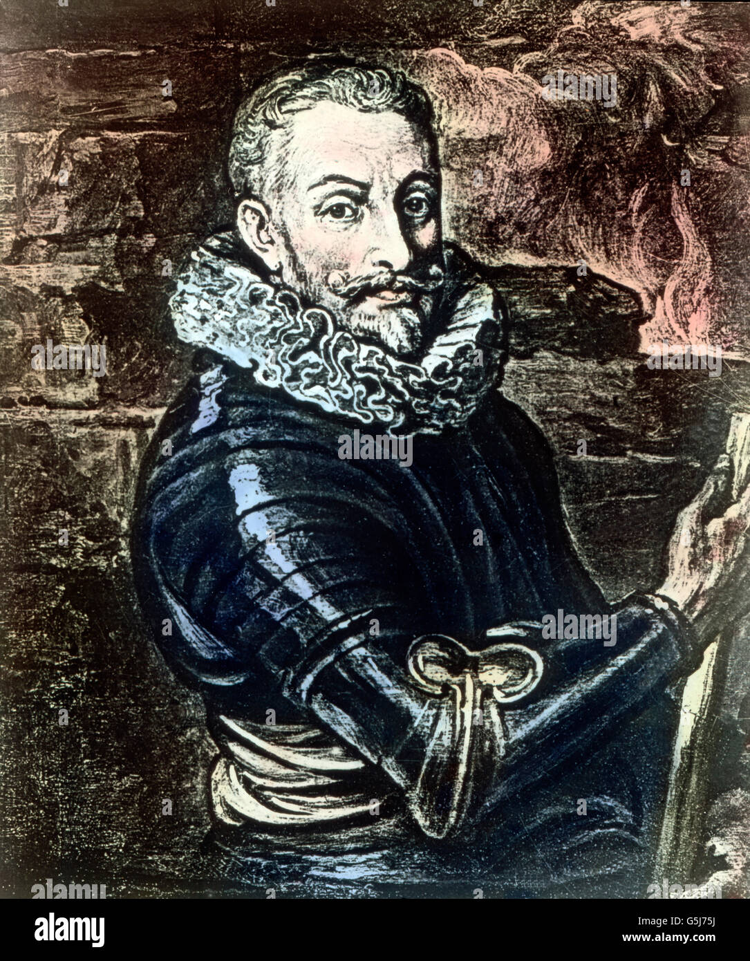 Der Feldherr Johann t'Serclaes von Tilly. Johann Tserclaes, Count of Tilly. Stock Photo