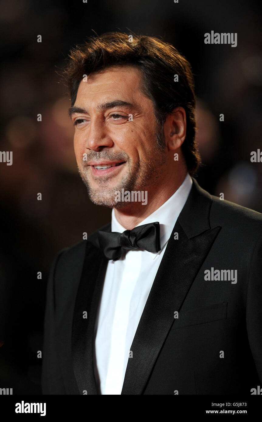 Javier Bardem arrives at the Royal World premiere of Skyfall at the Royal Albert Hall, London. Stock Photo