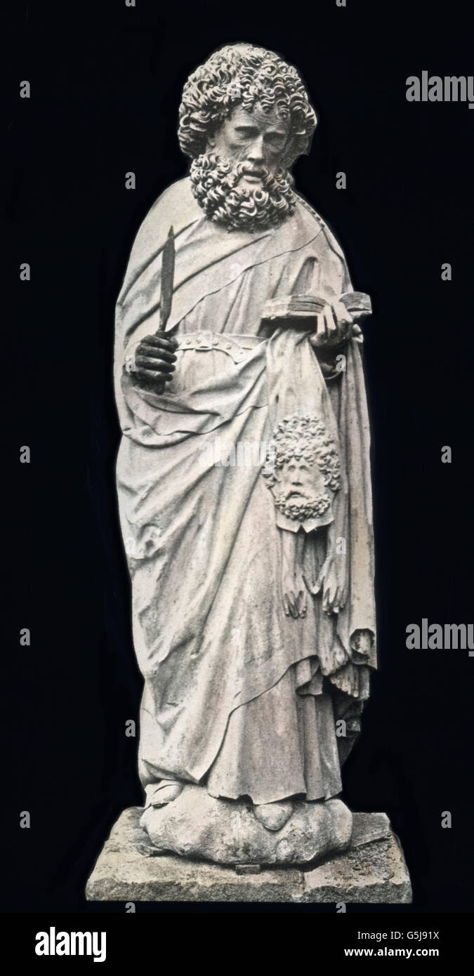 Der Apostel Bartholomäus. The apostle Bartholomew Stock Photo