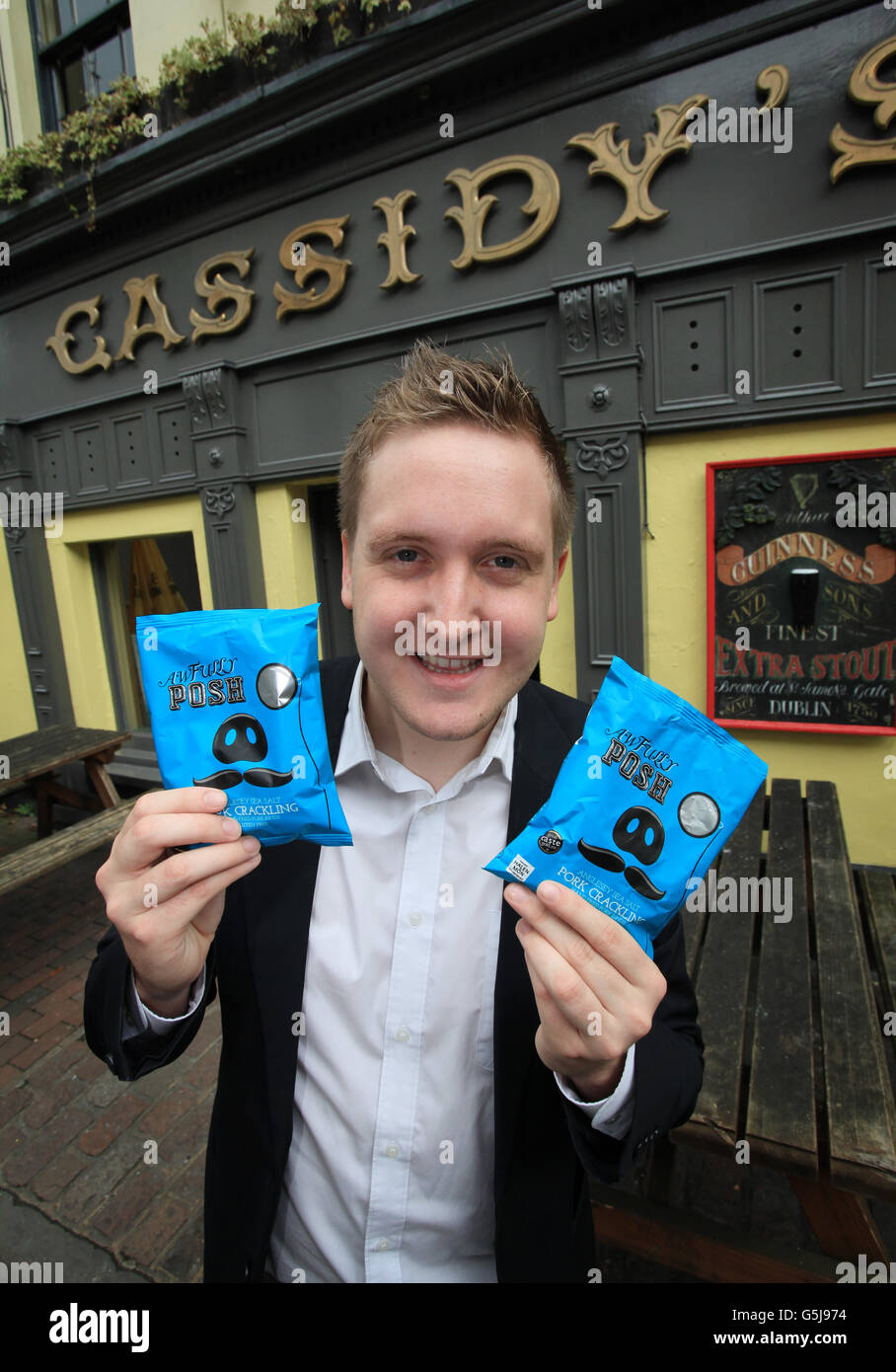 Entrepreneur Tom Lock outside Cassidy's Pub in Tunbridge Wells, Kent