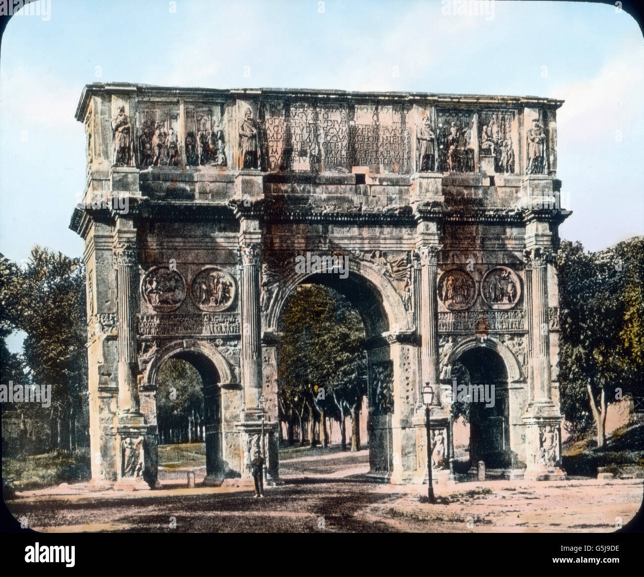 Der Konstantinsbogen.The Arch of Constantine. Stock Photo