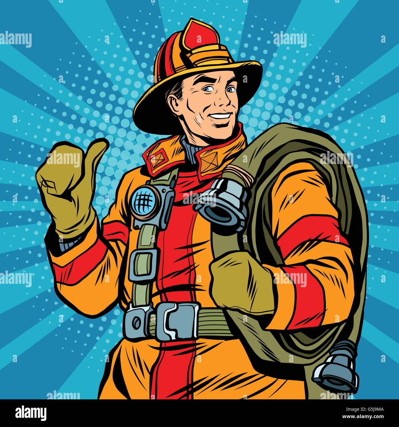 Rescue firefighter in safe helmet and uniform pop art Stock Vector Image & Art - Alamy Rescue firefighter in safe helmet and uniform pop art Stock Vector Image & Art - Alamy