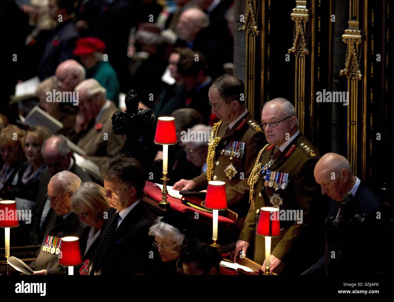 General Sir Peter Wall (2nd right), Chief of the General Staff, looks ...