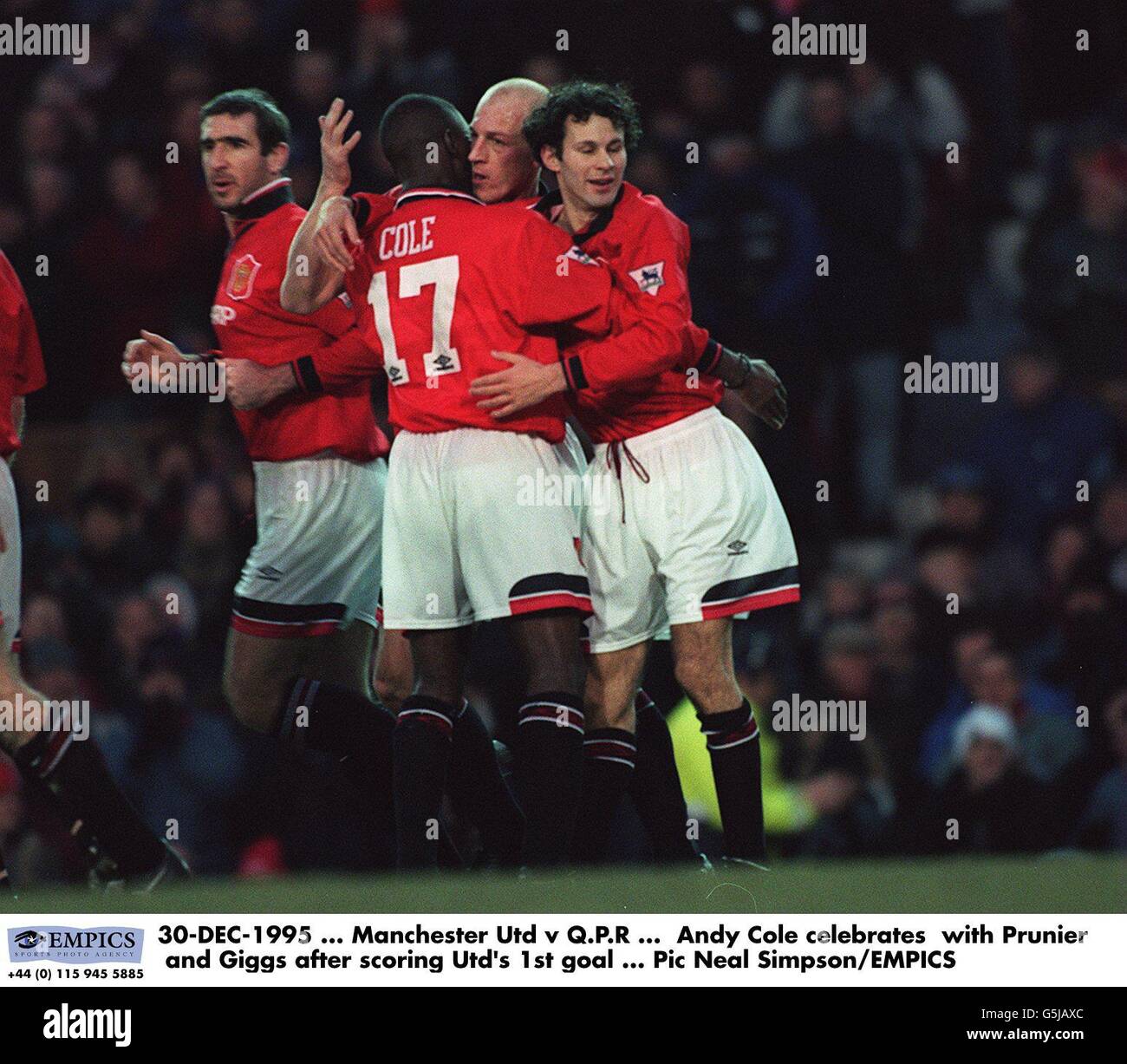 30-DEC-1995 Manchester United v Q.P.R Andy Cole 30-DEC-1995 Manchester United v Q.P.R Andy Cole