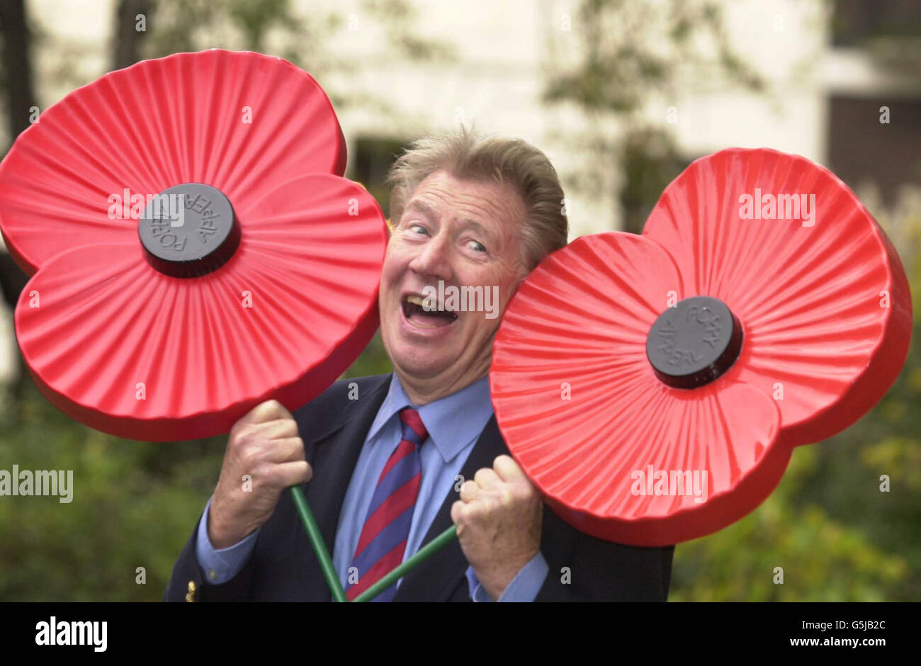 Entertainer Max Bygraves, 78, stands in St James's Square, London and talks about his role in next Saturday's 'Festival of Remembrance' and launches his 'Best of British' CD on which he sings with the Central Band of The Royal British Legion. * Max Bygraves, who has been a performer over 55 years, offers a musically uplifting selection of all-times favourites, on his new CD and part of the proceeds will go towards the work of the Legion. Stock Photo