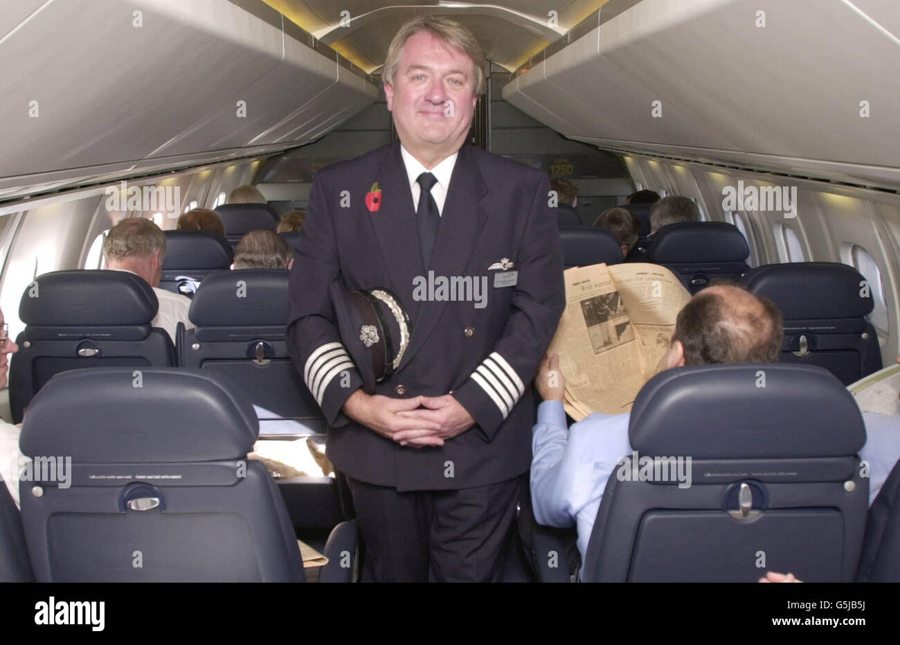 Concorde Flight Captain Mike Bannister Stock Photo