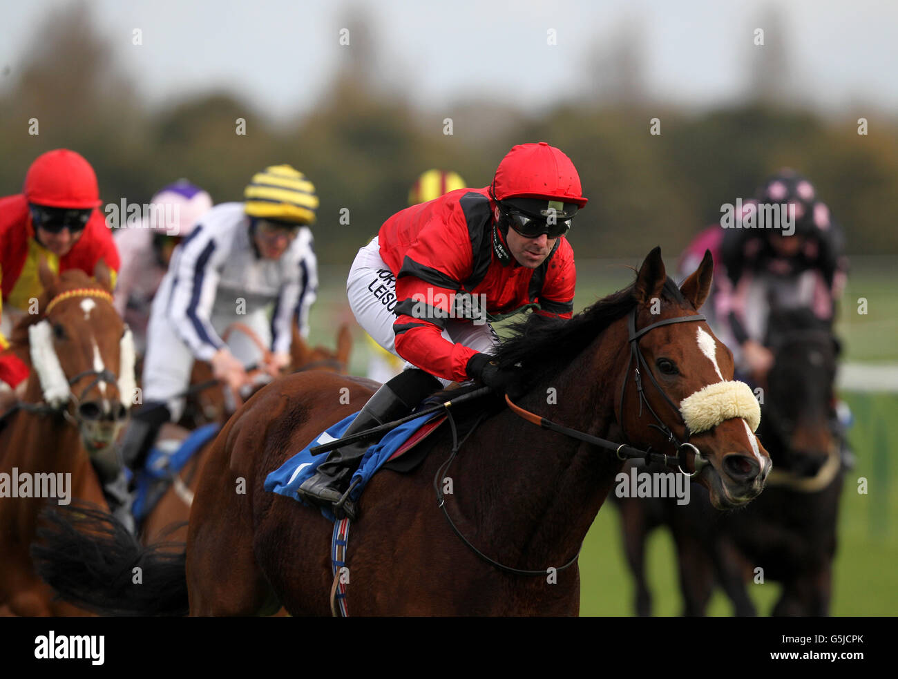 Horse Racing Nottingham Races Stock Photo Alamy