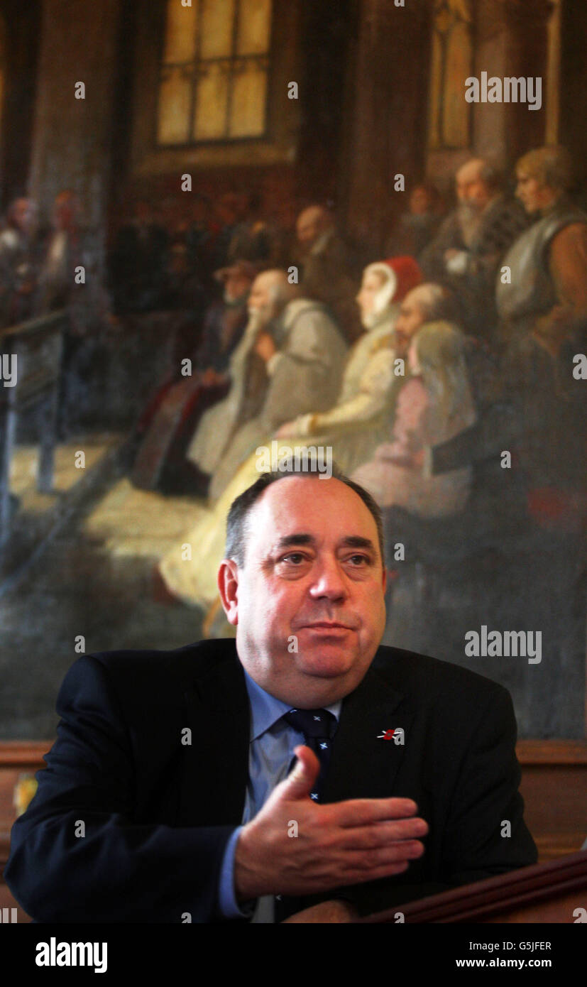 SNP leader becomes longest serving FM Stock Photo