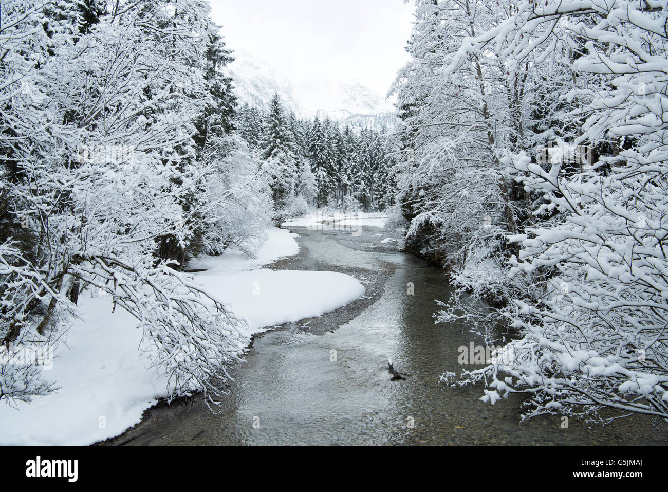 Österreich, Salzburger Land, Kleinarl bei Wagrain, Kleinarler Bach, Zulauf zum Jägersee Stock Photo