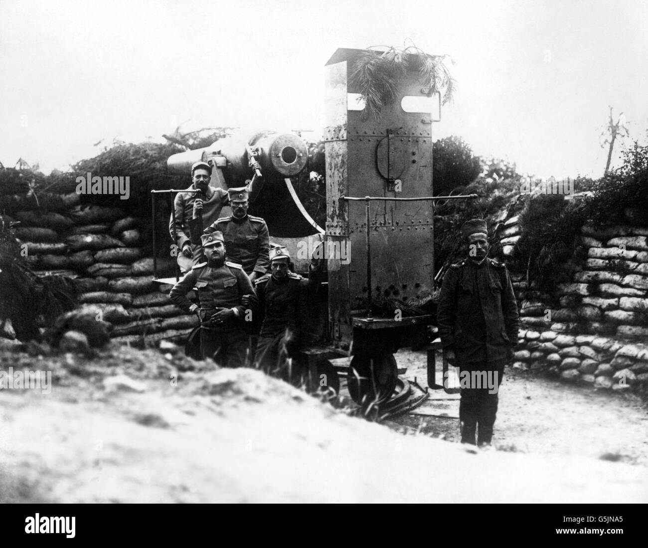 World War One - French and Serbian Soldiers Stock Photo
