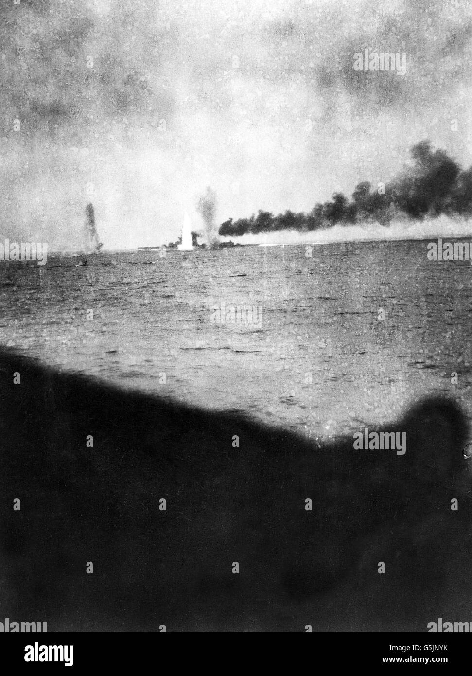 World War One - HMS Lion - Battle of Jutland Stock Photo