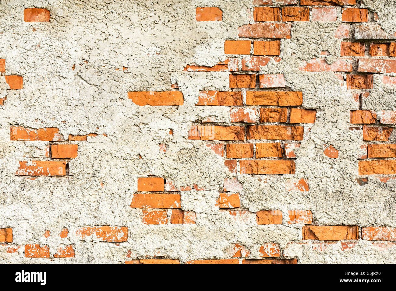Old Brick Wall Falling Apart High Resolution Stock Photography and