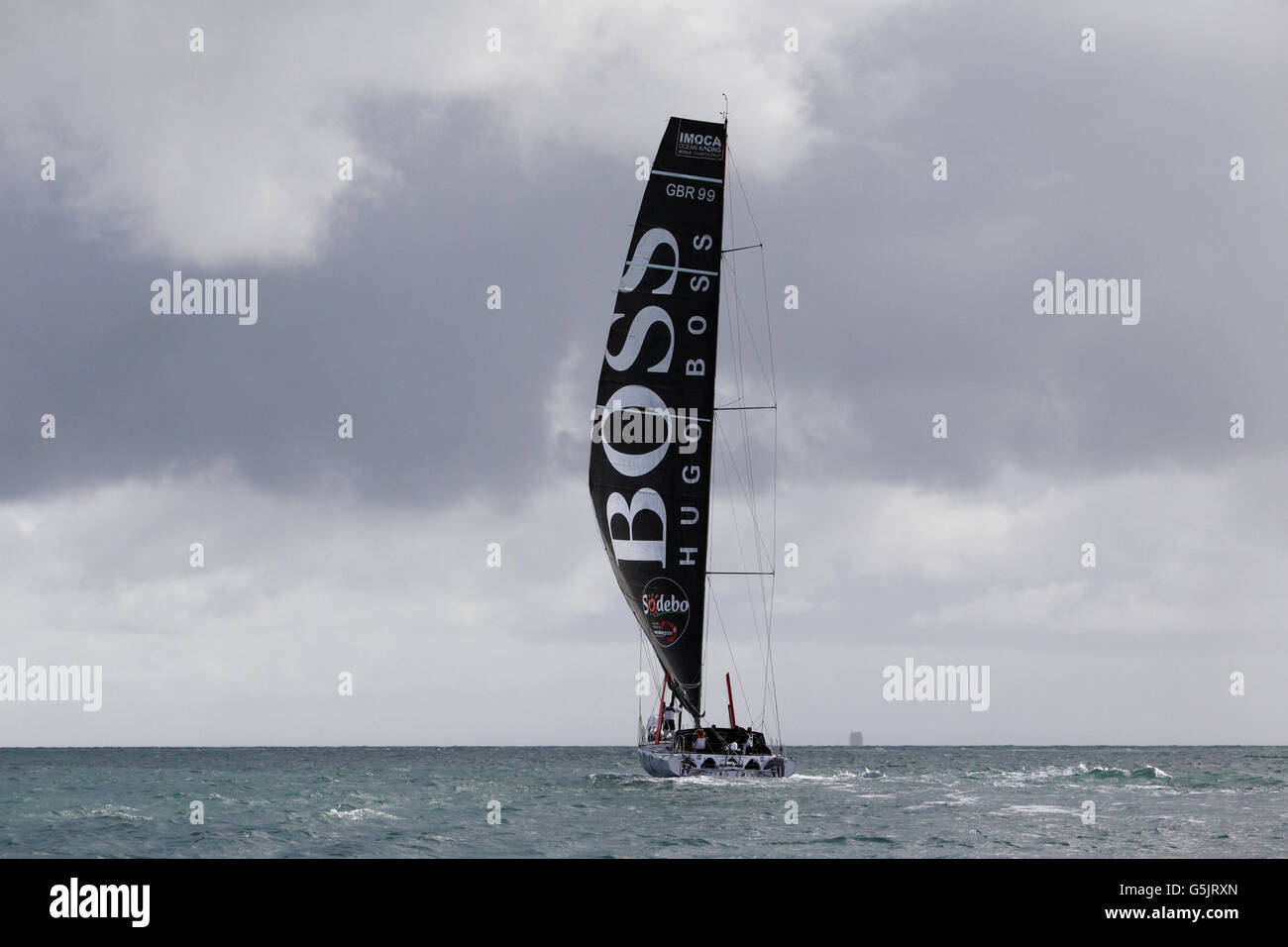 PREVIOUSLY UNRELEASED IMAGE Round the world yachtsman Alex Thomson ...