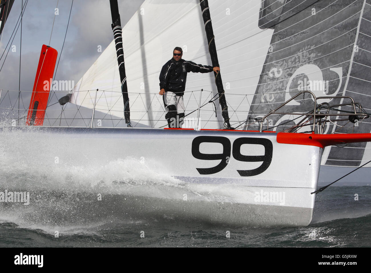 PREVIOUSLY UNRELEASED IMAGE Round the world yachtsman Alex Thomson ...