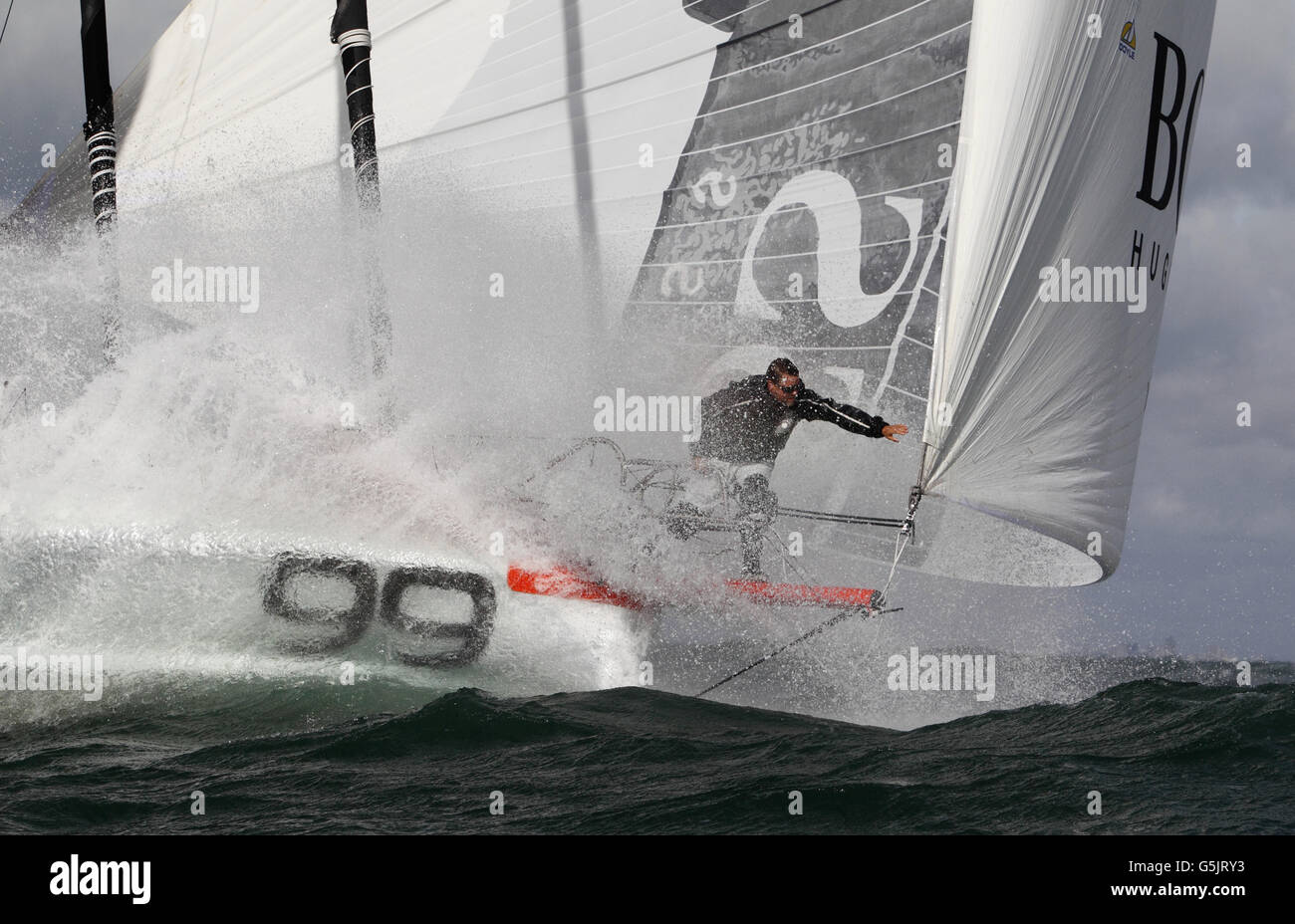 PREVIOUSLY UNRELEASED IMAGE Round the world yachtsman Alex Thomson ...